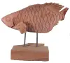  Product image 2 of the product “Carved tilapia wood on stand ”